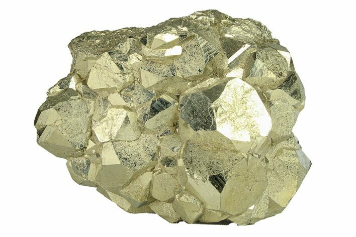 Gleaming Pyrite Crystal Cluster - Peru #291971